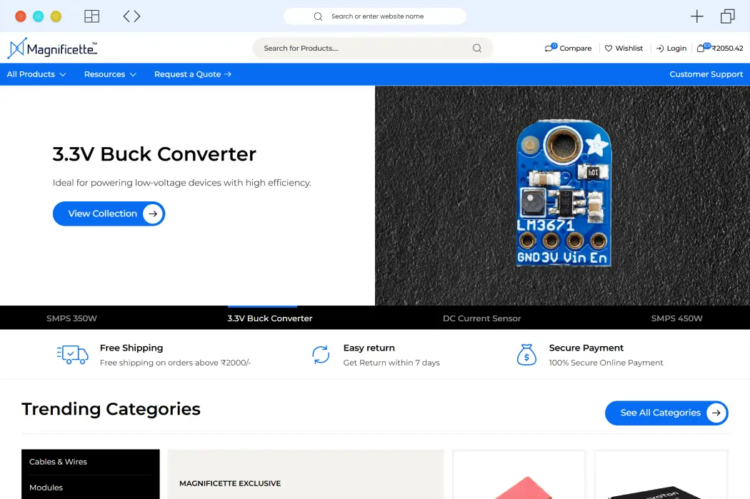 Magnificette - A Headless eCommerce Platform for Electronic Components