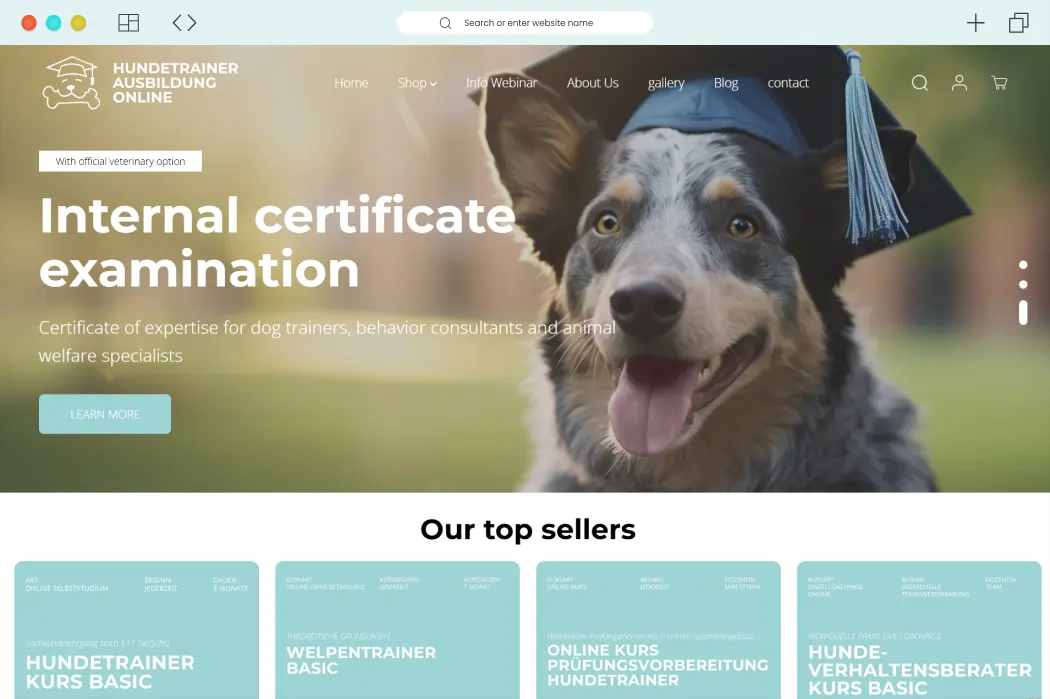 HundetrainerausbildungOnline.de – A ScalableShopify Dog Training Platform Built for Growth