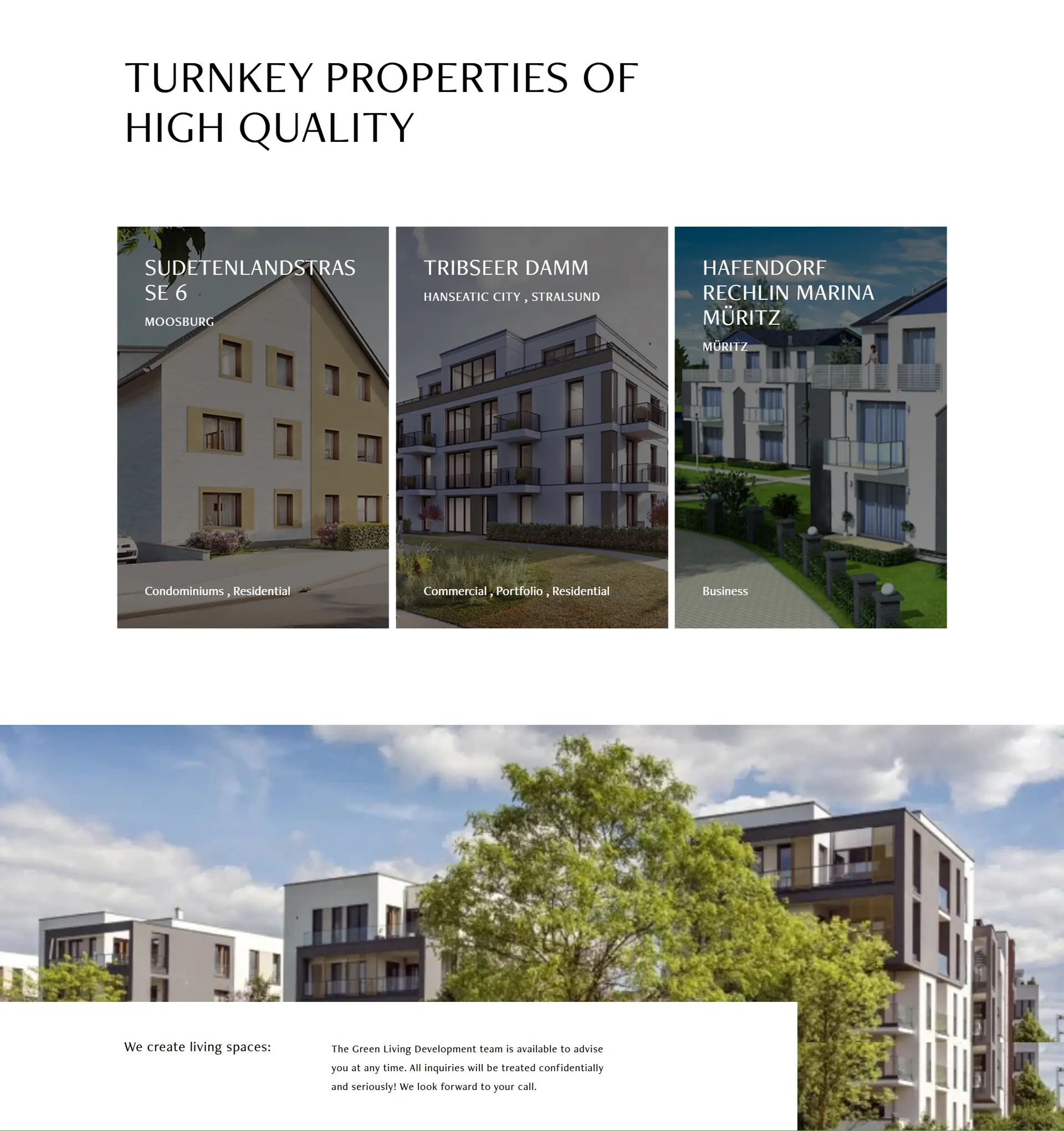 WordPress Website for Sustainable Real Estate Projects – Green Living Development