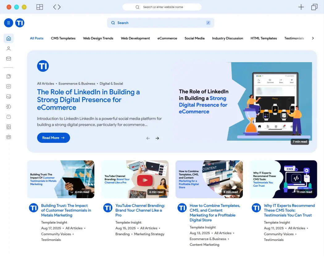 Best Ghost Blogging Platform Website for IT Industry Publishing — Template Insight