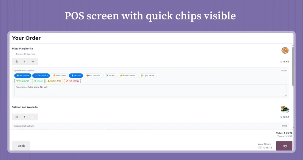Faster, Safer Orders with POS Customer Quick Notes for Odoo 18 & 19 Faster, Safer Orders with POS Customer Quick Notes for Odoo 18 & 19