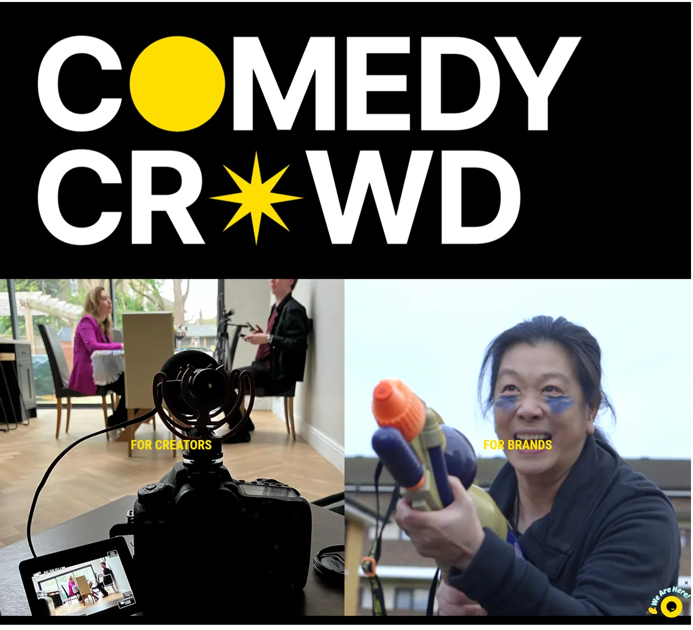 WordPress Website for Comedy Shorts & Interactive Video Showcase – The Comedy Crowd