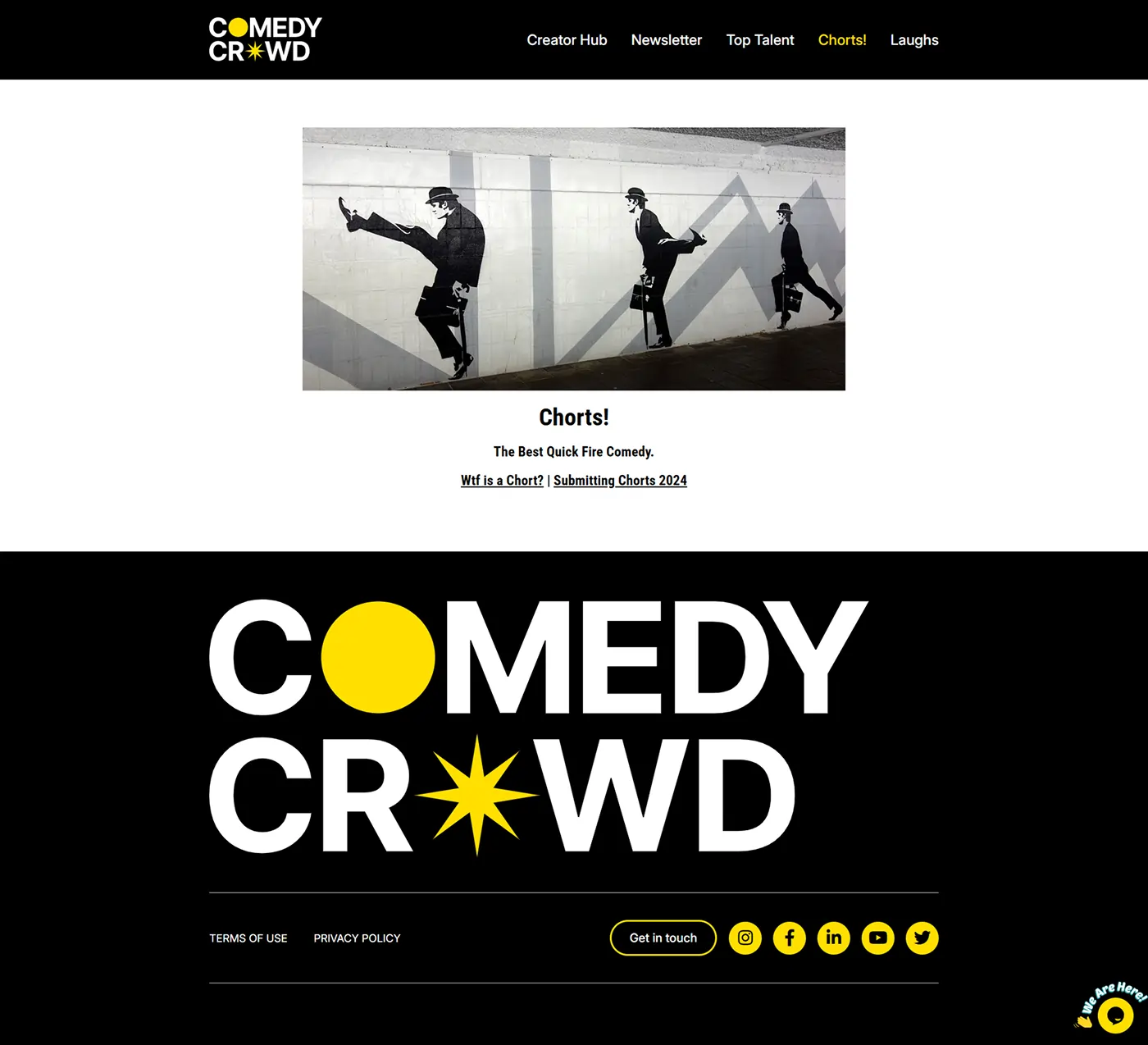 WordPress Website for Comedy Shorts & Interactive Video Showcase – The Comedy Crowd