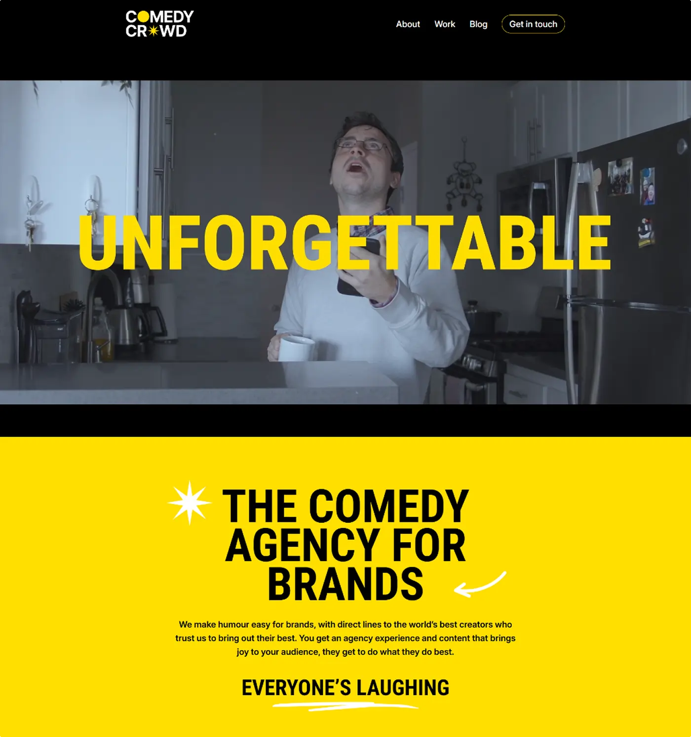WordPress Website for Comedy Shorts & Interactive Video Showcase – The Comedy Crowd