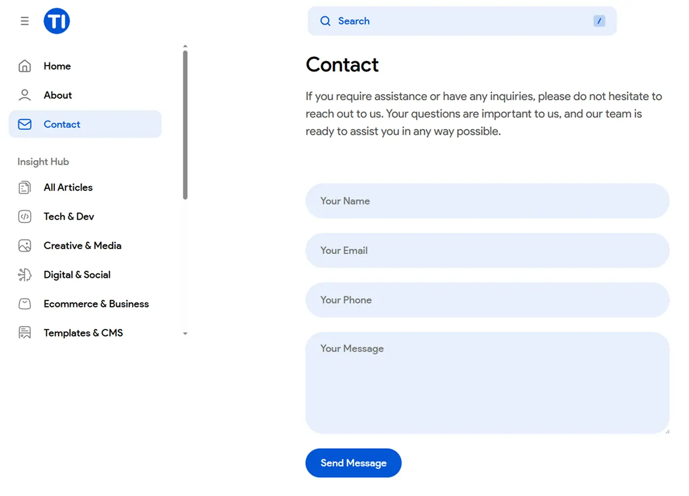Best Ghost Blogging Platform Website for IT Industry Publishing — Template Insight