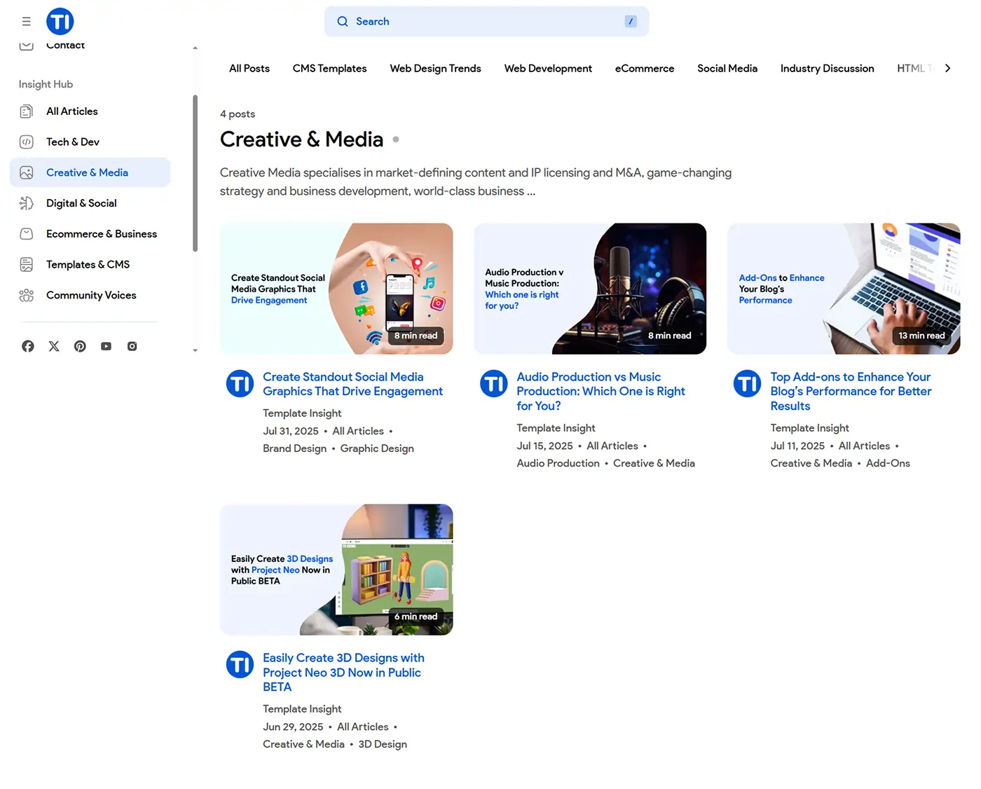 Best Ghost Blogging Platform Website for IT Industry Publishing — Template Insight