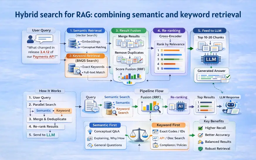 RAG Search Strategy: Hybrid Search vs Semantic Search vs Keyword Search RAG Search Strategy: Hybrid Search vs Semantic Search vs Keyword Search