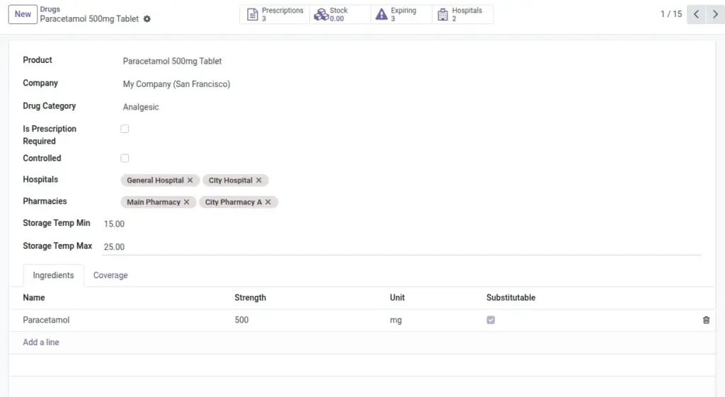 Manage Drugs & Categories Manage Drugs & Categories