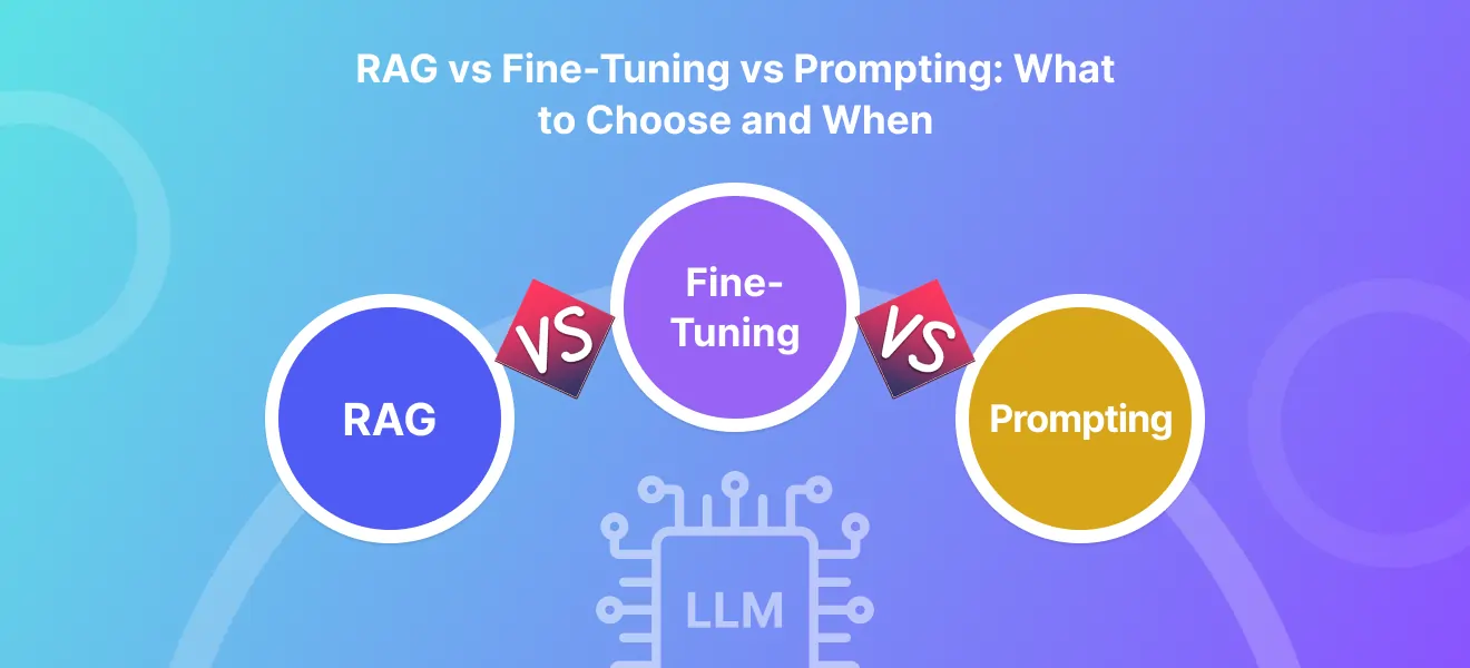 RAG vs Fine-Tuning vs Prompting: What to Choose and When