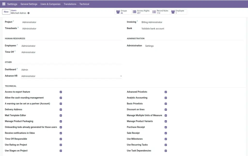 Advance HR Settings