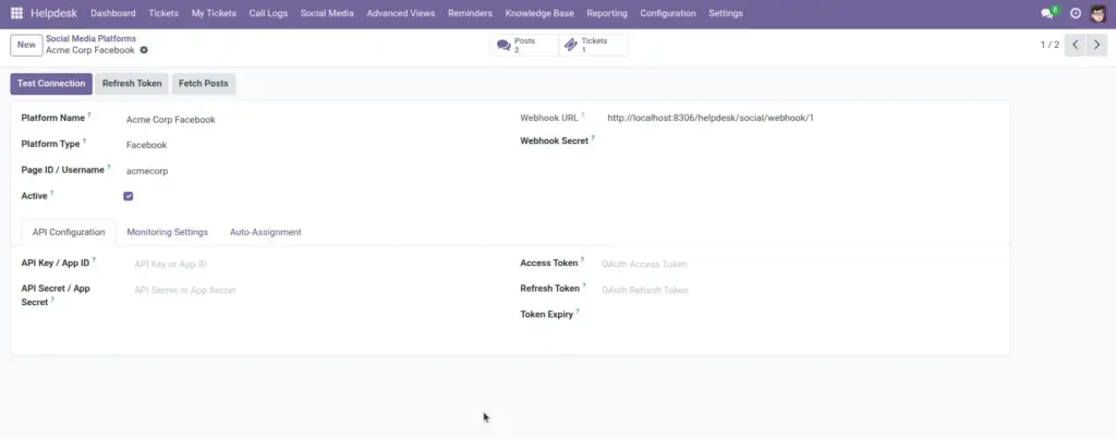 Social Platform Setup & Monitoring