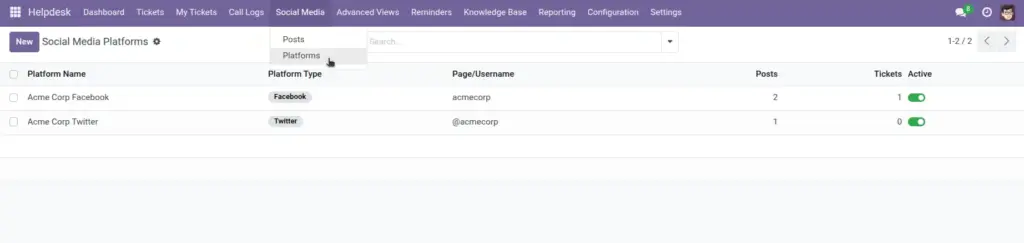 Social Platform Setup & Monitoring