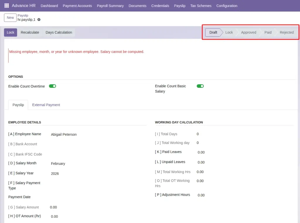 Payslip Lifecycle & Approval