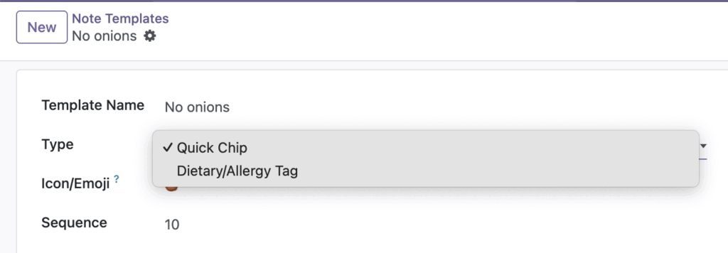 Create Dietary and Allergy Tags