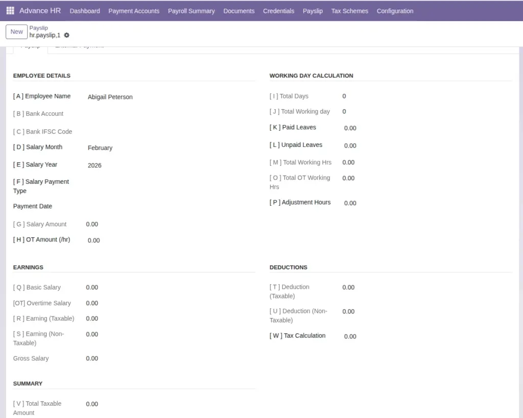 Payslip Types