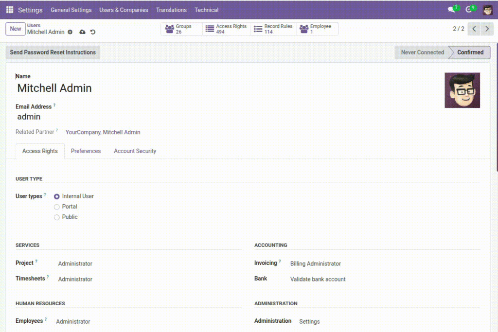 Roles & Permissions