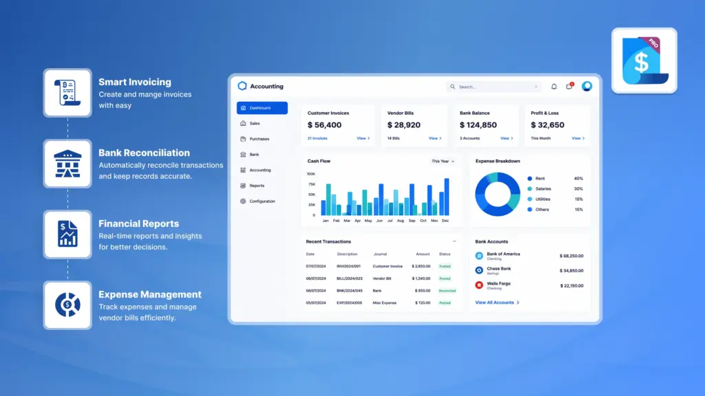 Odoo Accounting Pro Guide: Advanced Invoices, Payments & Bank Controls