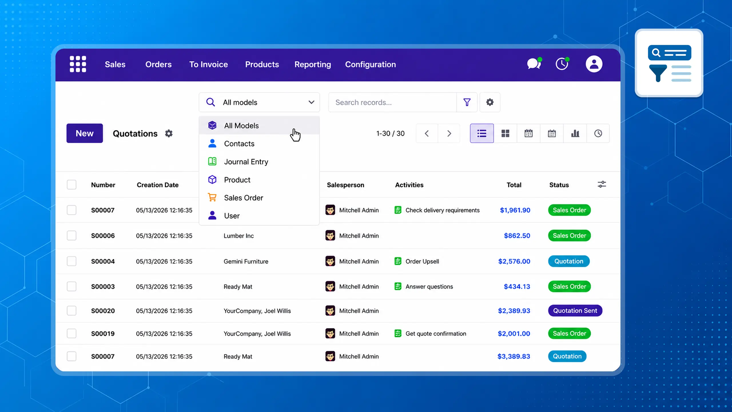 Advance Search Bar for Odoo — Global Search, Shortcuts & Saved Searches