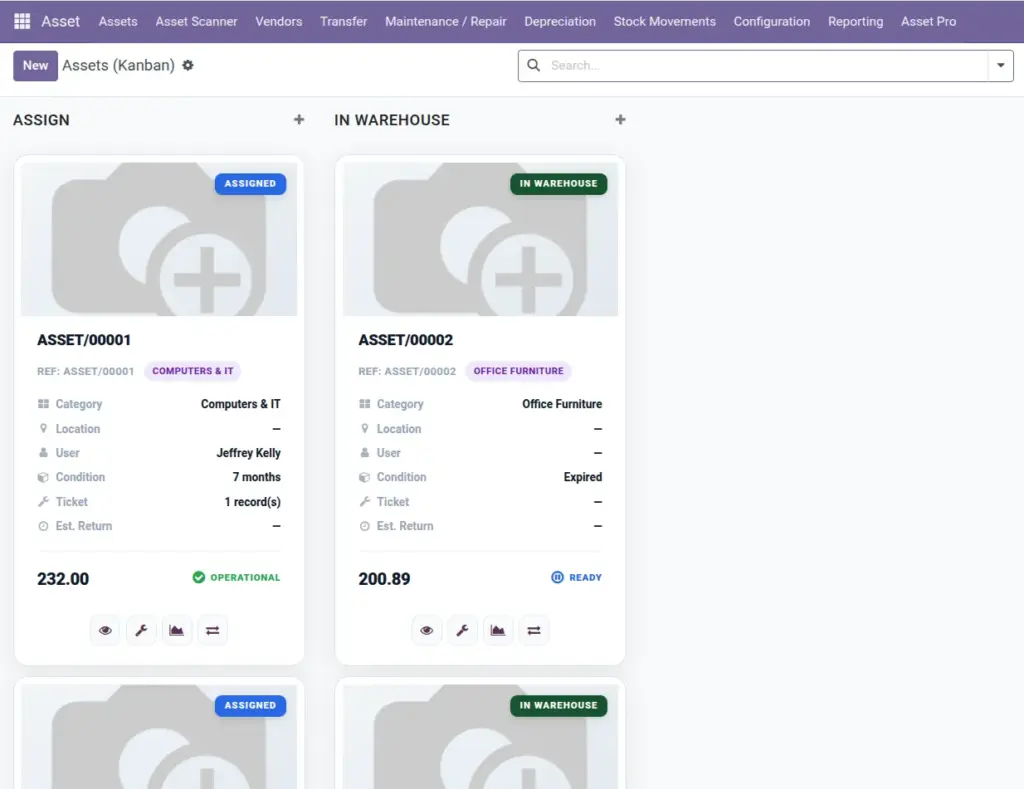 Asset Kanban Board Asset Kanban Board