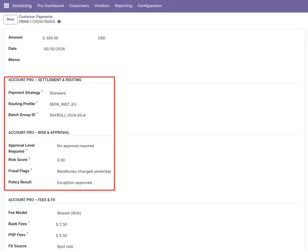 How payments are routed and approved