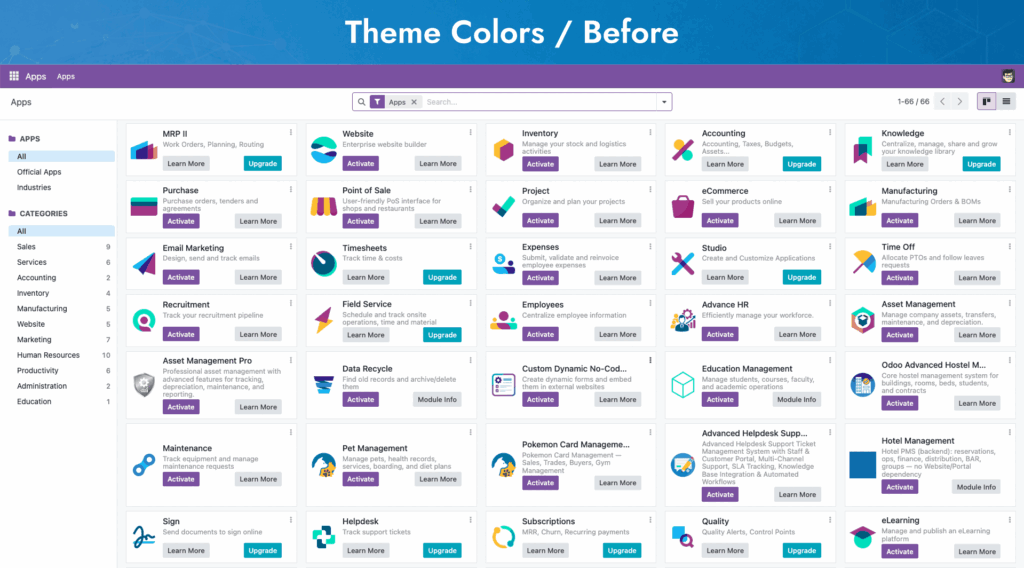 Odoo Login Page Customization & Backend Branding Theme