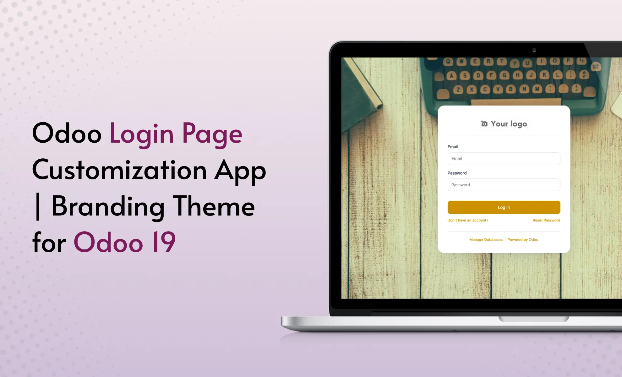 Odoo Login Page Customization & Backend Branding Theme