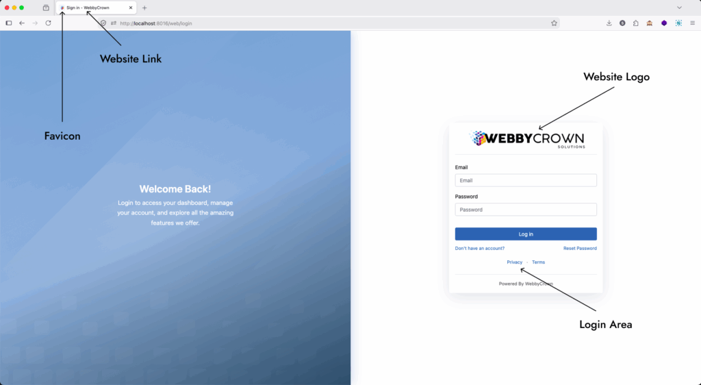 Odoo Login Page Customization & Backend Branding Theme