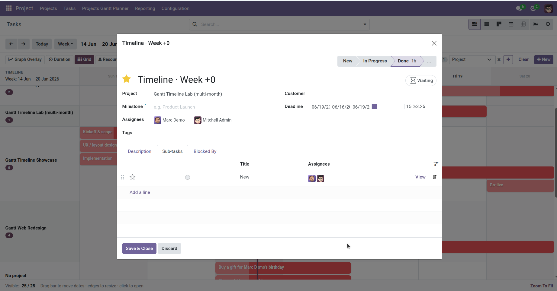 Planning Sub-Tasks