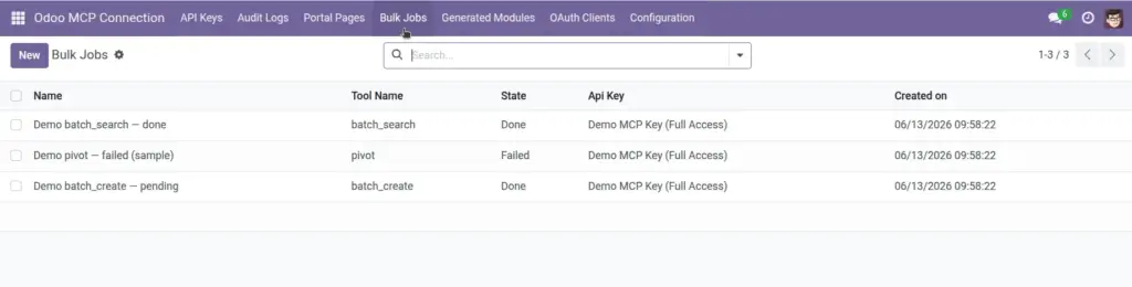 Tracking Bulk Jobs