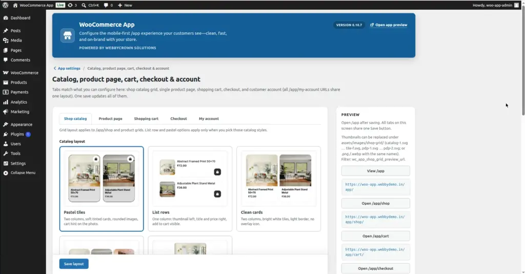 Shop Grid Layout