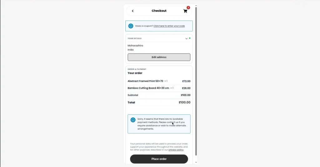 Cart & Checkout